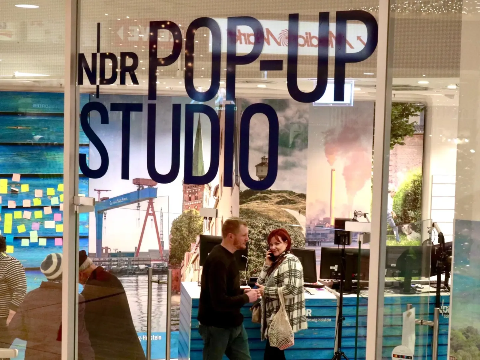 Das NDR Pop-up-Studio in Neumünster.